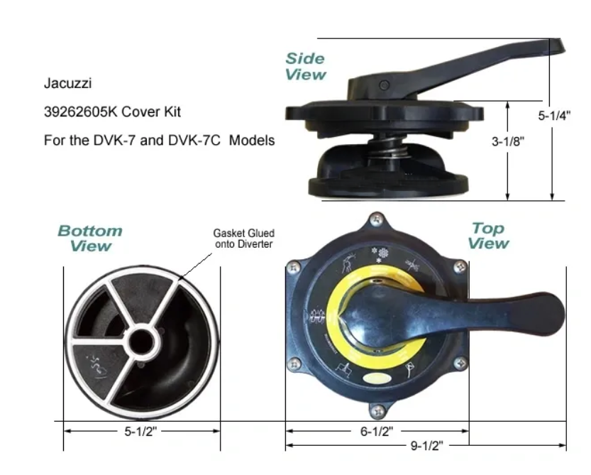 Jacuzzi / Carvin 39262605K - DV-7 Complete Cover Kit