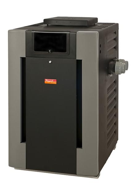 Open Box Thermopompe électronique à échangeur cupro-nickel au gaz naturel digital de Raypak de 332 500 BTU avec Contremarche