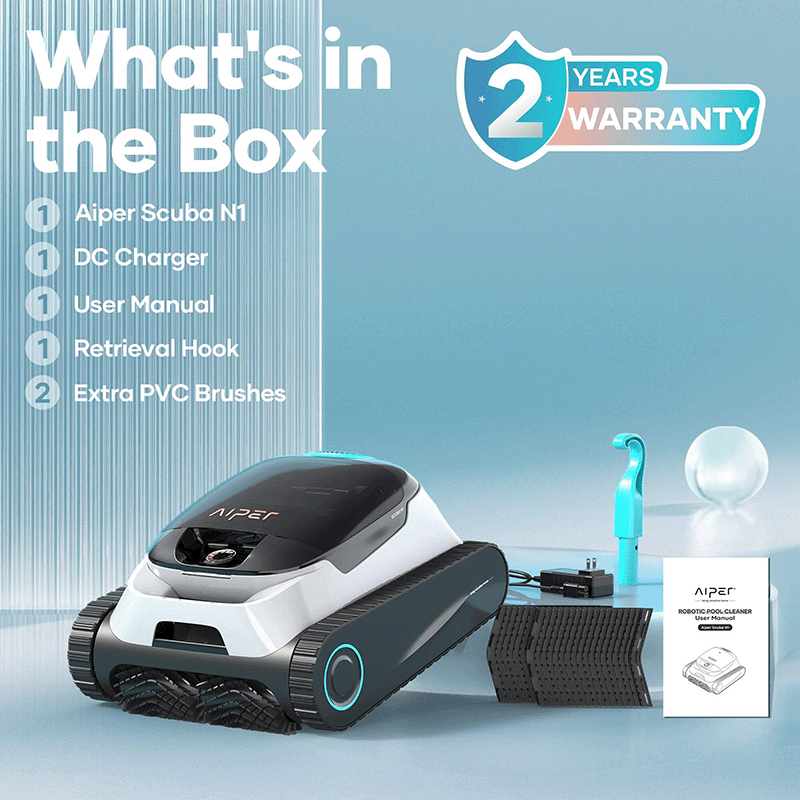 Open Box Robot nettoyeur sans fil Aiper Scuba N1 (utilisée)