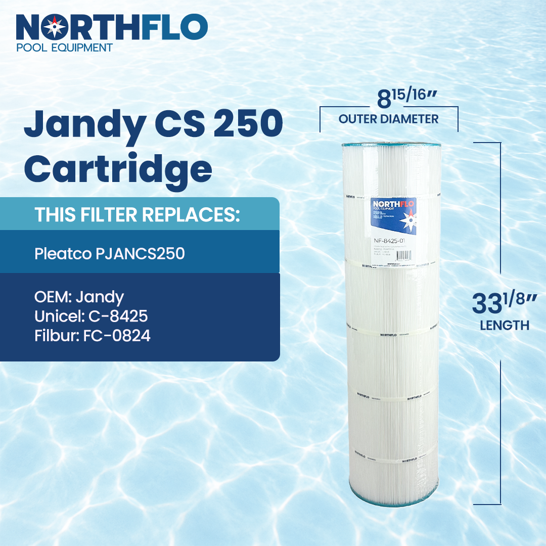 NorthFlo Jandy CS 250 Cartridge Element - Replaces PJANCS250 - Single Replacement Cartridge Filter