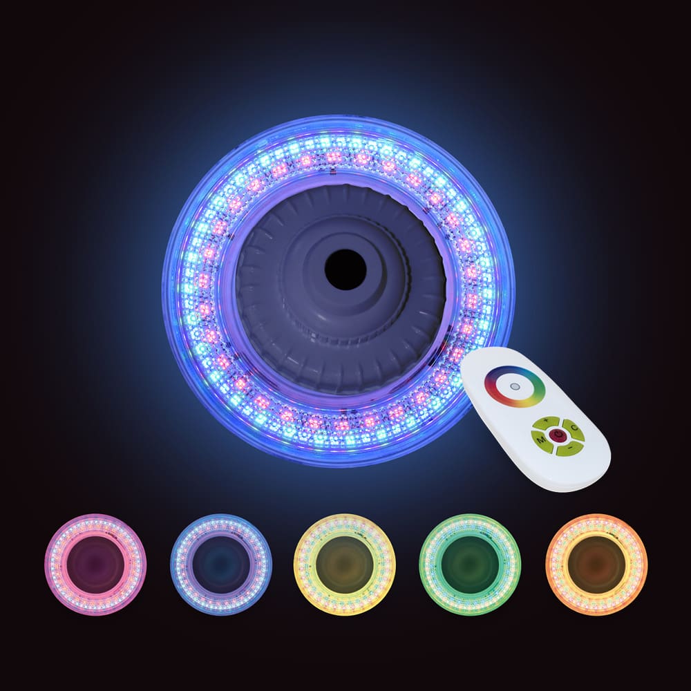 7 Inch Ultra Bright Multicoloured Return Jet LED Light With Remote