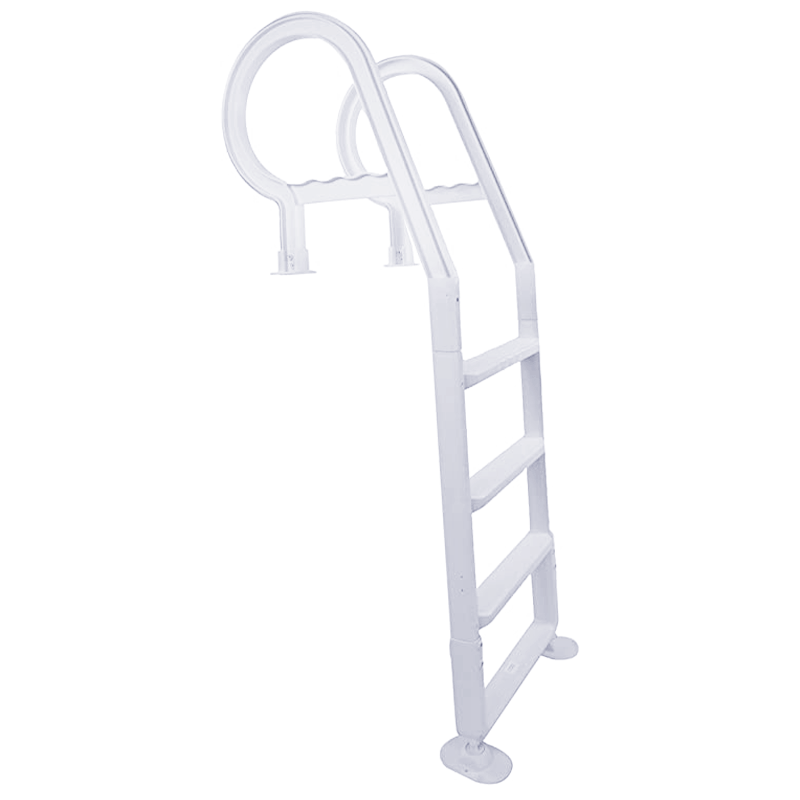 Open Box Resin Above Ground Deck Ladder (White)