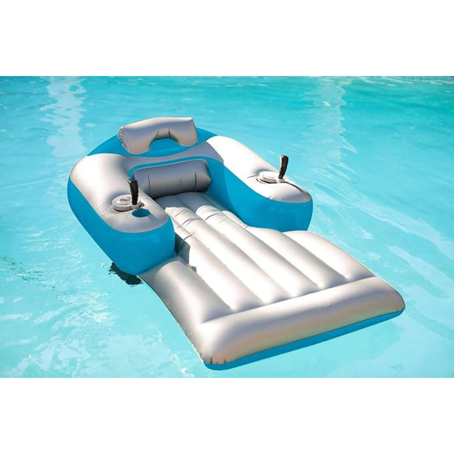 Open Box Pool Candy Splashrunner Motorized Luxury Inflatable Pool Lounger