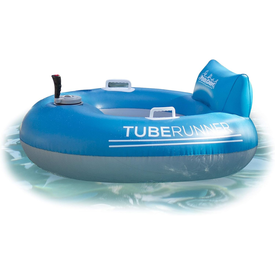 Open Box Pool Candy Tube Runner Motorized Luxury Inflatable Pool Lounger