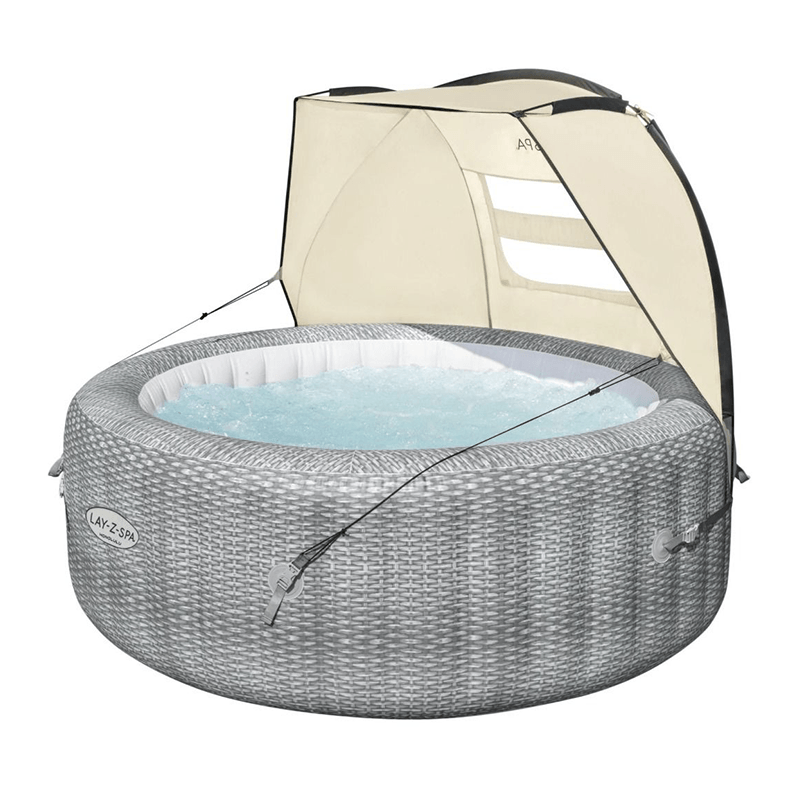 Open Box Auvent UV amovible Saluspa (6 pi x 37 po x 43 po, couleur crème)