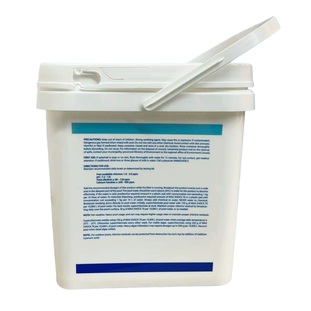 Max Shock 70 by Pool Supplies Canada (Pail of 12 x 450g Pouches)