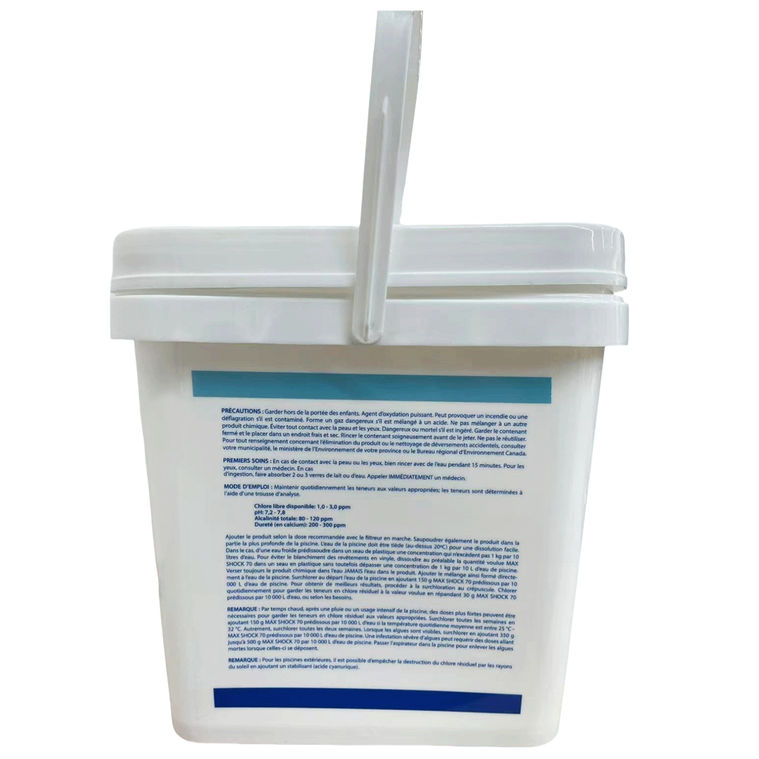 Max Shock 70 by Pool Supplies Canada (Pail of 12 x 450g Pouches)