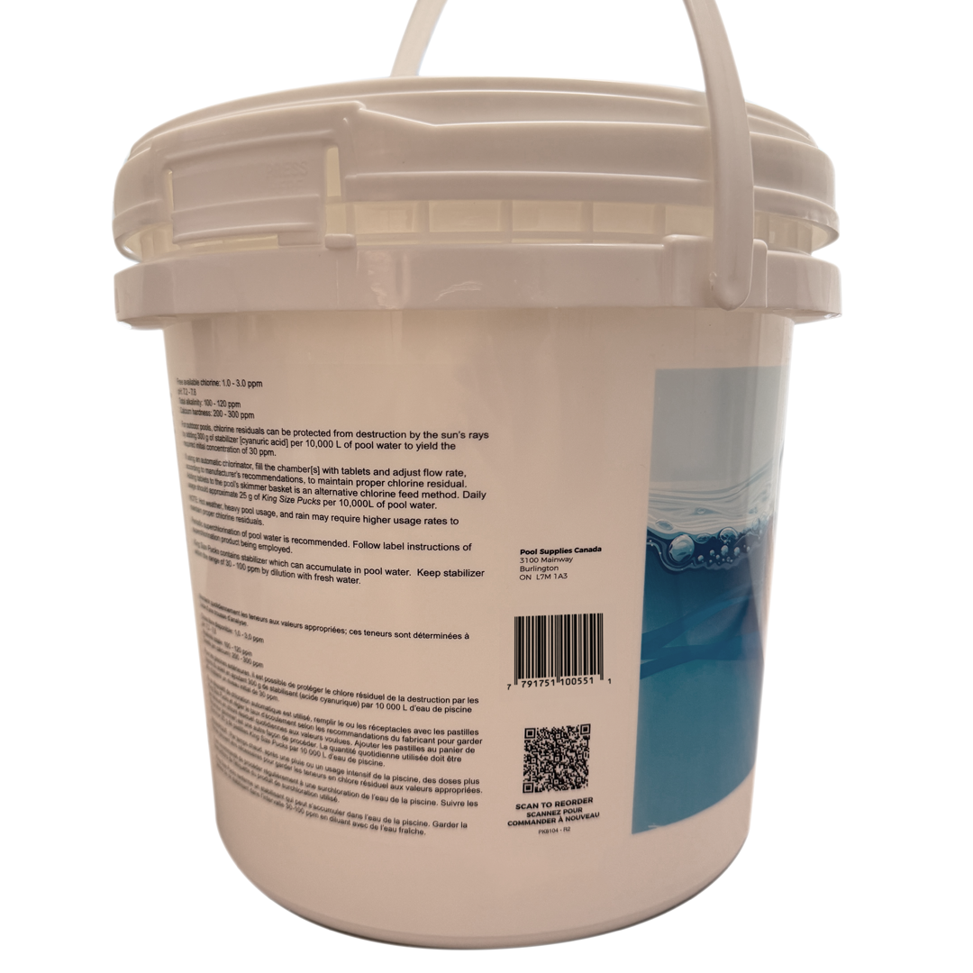 Pack of 2 King Size Chlorine Puck Stabilized (6 Kg) by Pool Supplies Canada