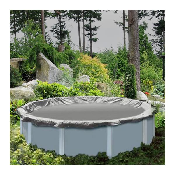 15 x 30 ft Oval Supreme Silver Pool Winter Cover