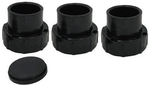 Jandy - R0461800 - Universal Half Unions (Set of 3) and Drain Plug Cap (2 x 2.5 inch)
