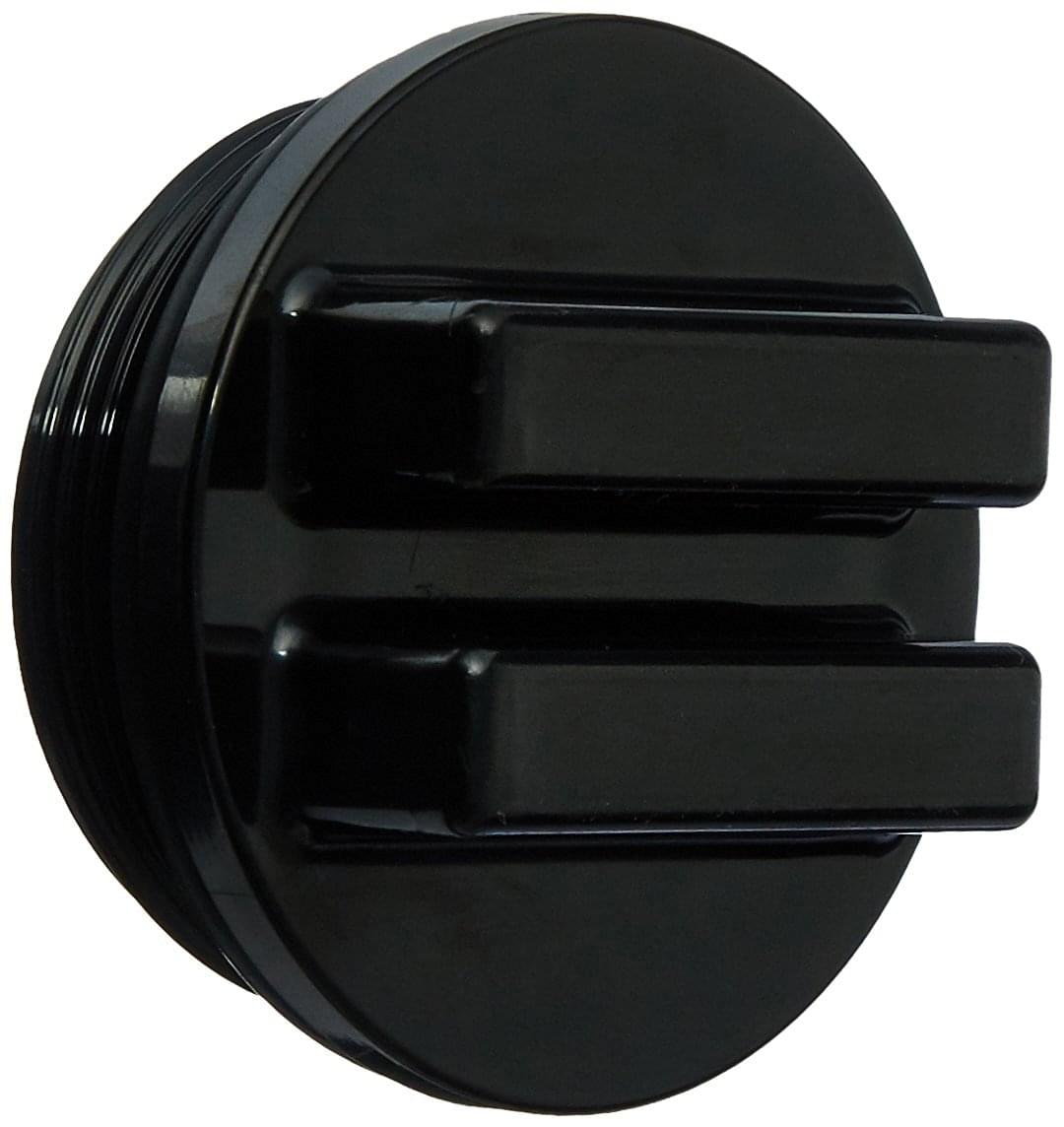 Hayward SP1022CBLK - 1.5 Inch MIP Concrete Pool Drain Plug with O-Ring (Black)