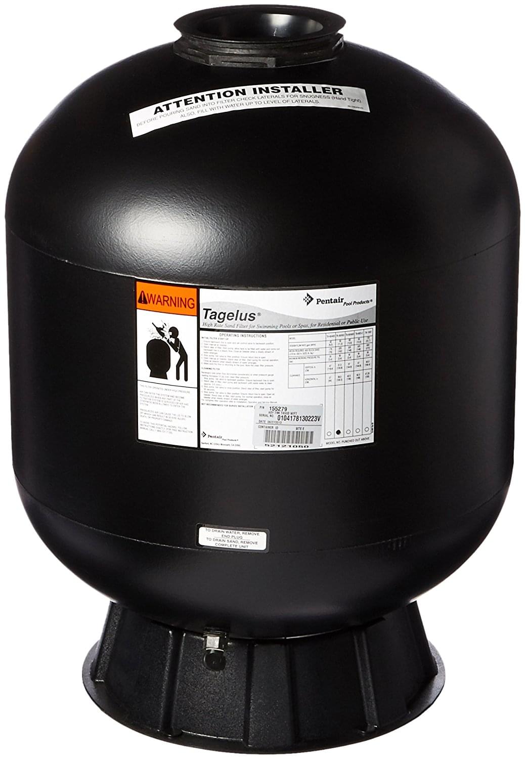 Pentair 155279 - Tank and Foot Assembly with Valve Adapter TA50D (Black) 