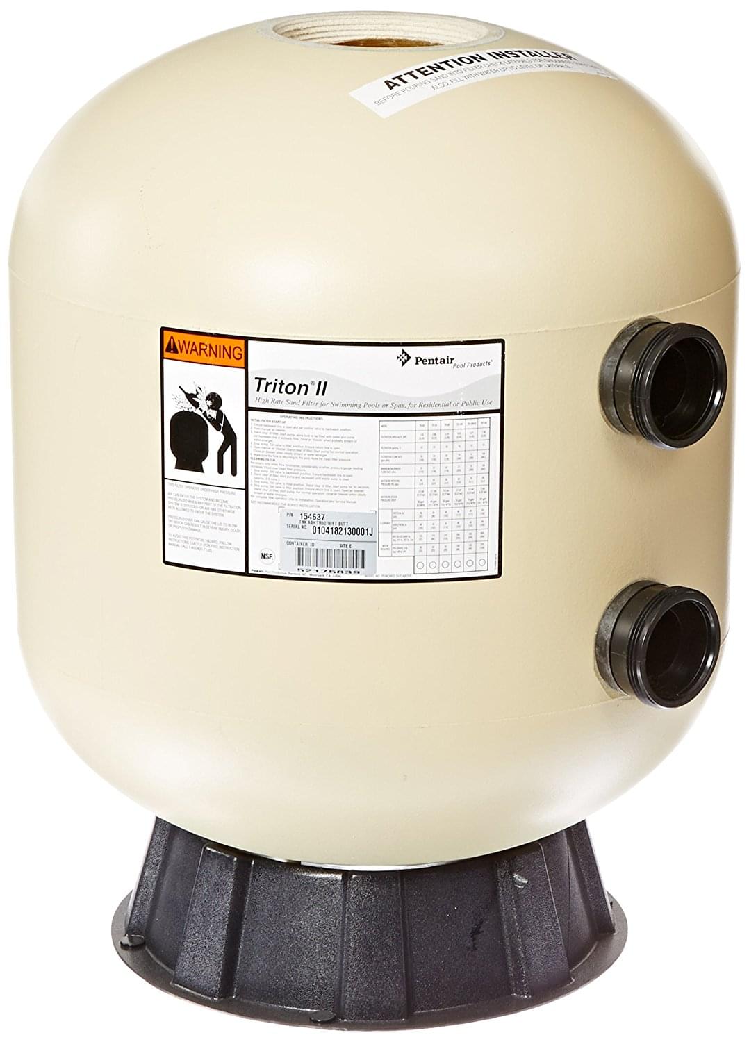 Pentair 154637 - Tank with Filter Assembly TR50, Buttress Thread (Tan)