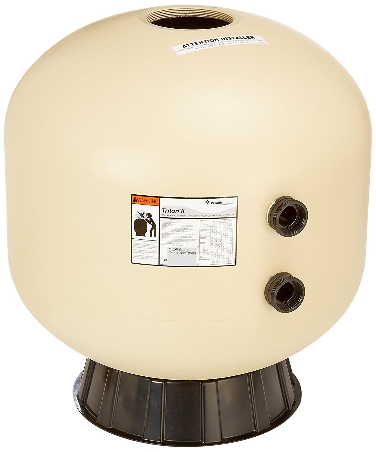 Discontinued Pentair - 154640 - Tank with Filter Assembly TR140, Buttress Thread (Tan)