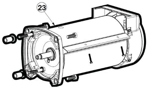 Hayward SPX3400Z1ECM - 2.7 Horsepower Motor Assembly