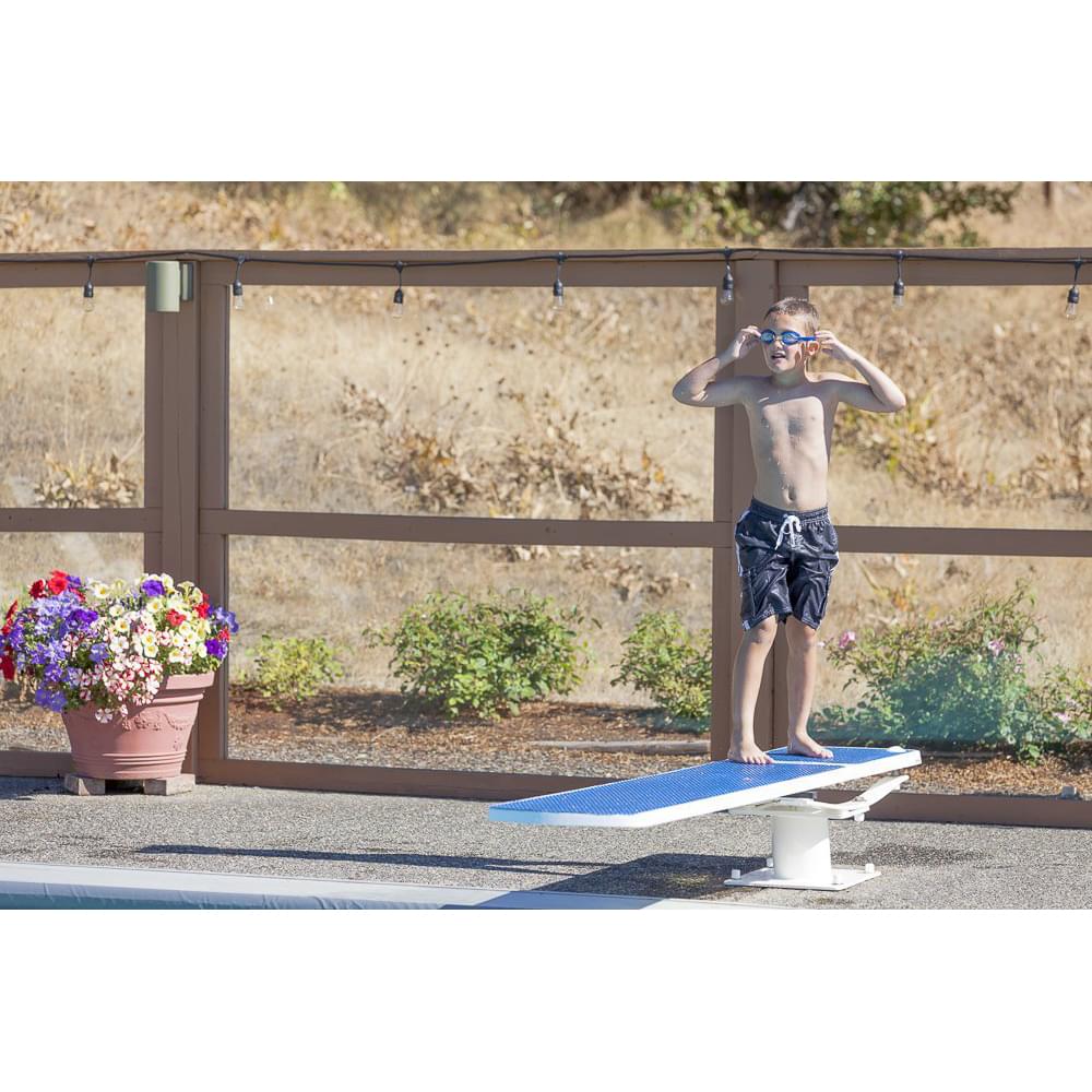 S.R. Smith 8 ft TrueTread Diving Board (Radiant White / Grey)
