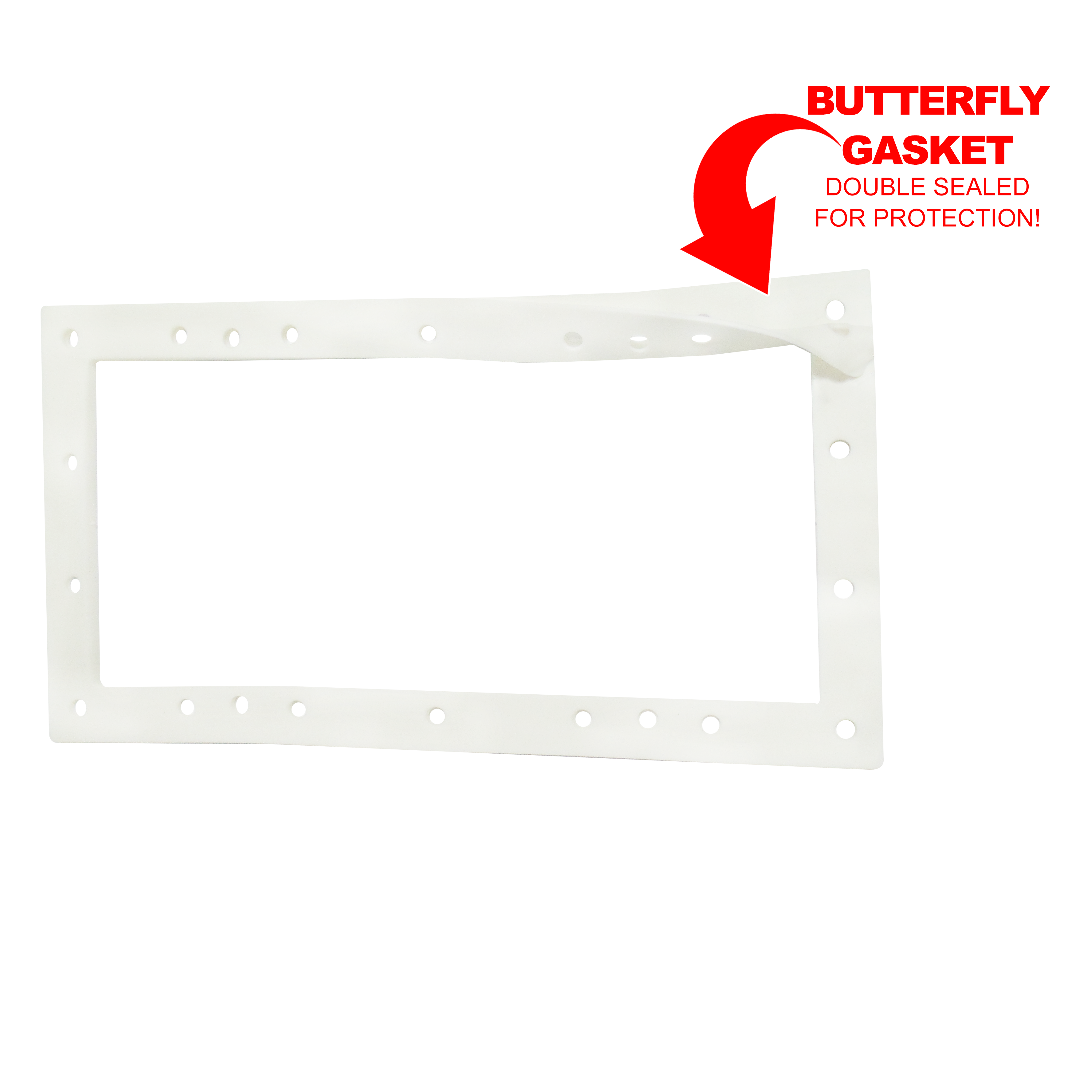 12 inch Wide Mouth Above Ground Skimmer and Return Jet Kit (White)