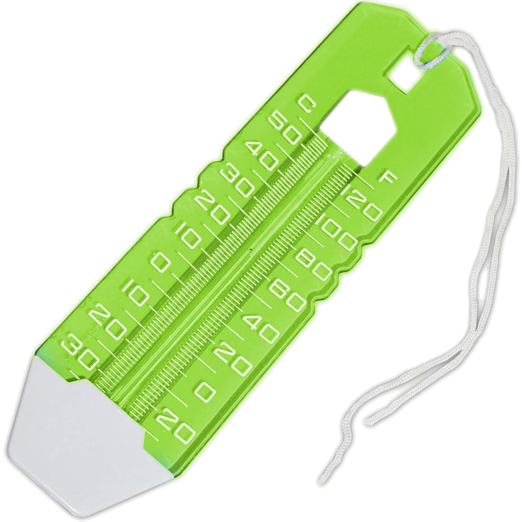 Thermomètre de piscine vert jumbo facile à lire