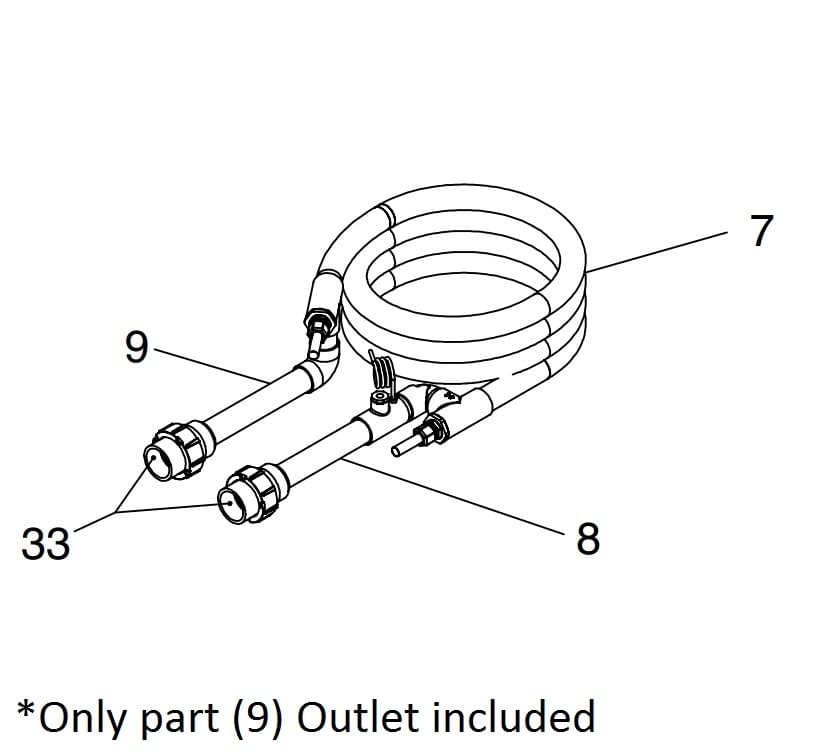 Jandy Pro Series Water Manifold Outlet