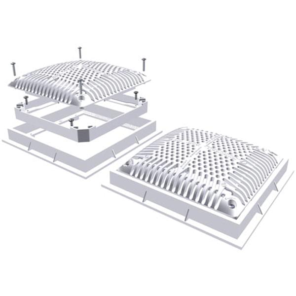 Hayward Commercial 9 Inch Sq High Flow Sump w/ Cover - 3 inch SKT-2pk