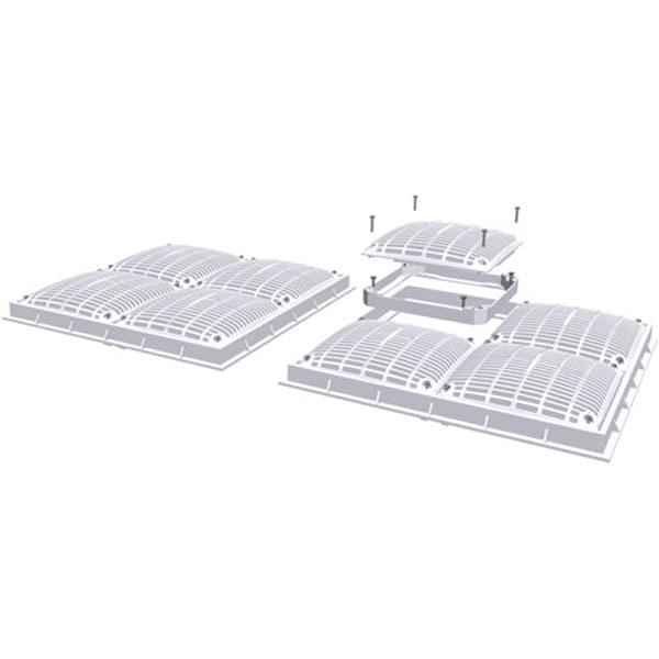 Hayward Commercial 18 Inch Sq Low Velocity Cover, Inner & Outer Frame-2pk