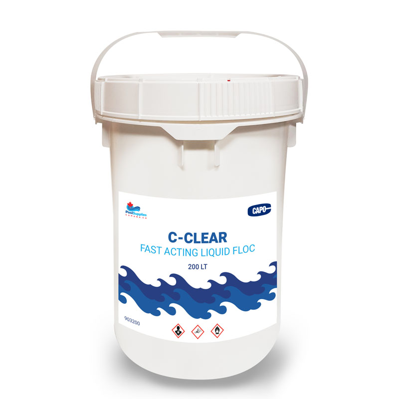 C-Clear Fast Acting Liquid Floccing Agent (200 Litre Commercial Sized Container)