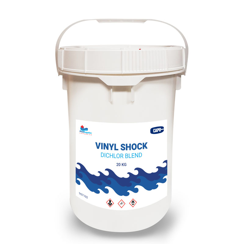 Mélange dichlore-choc vinylique (seau de 20 kg de taille commerciale)