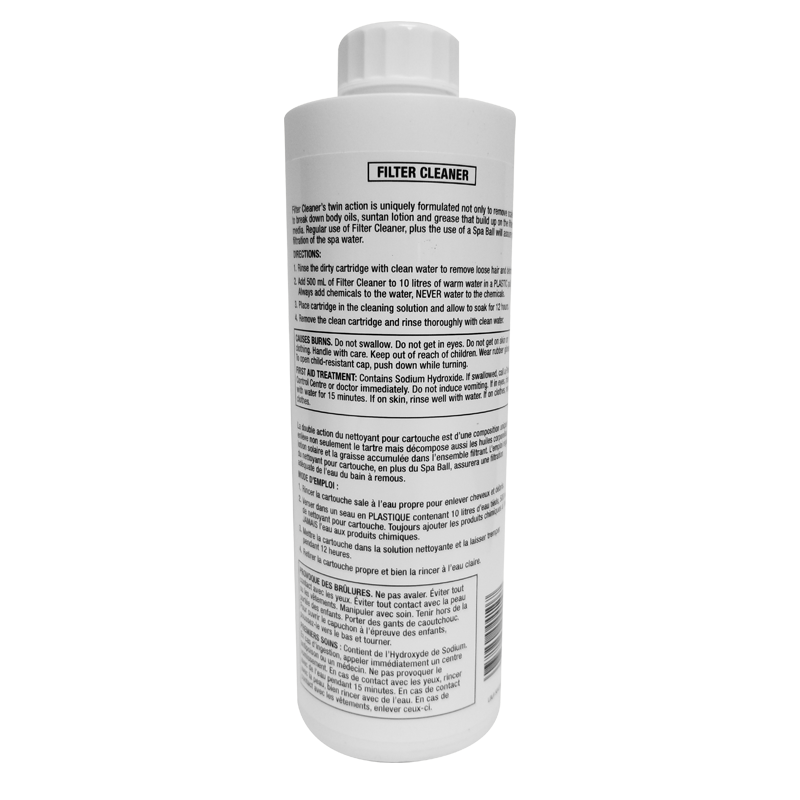 Spa Cartridge Filter Cleaner (500ml) by Pool Supplies Canada