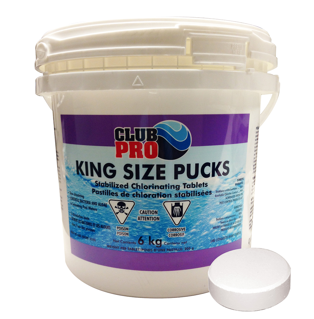 King Size Stabilized Chlorine Tablet Pail (6 Kg) Pool Supplies Canada