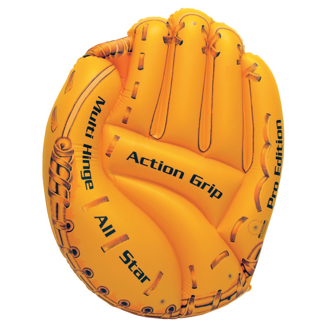 Flotteur gonflable en forme de gant de baseball
