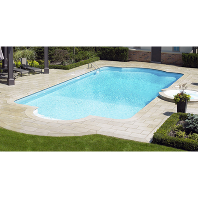 20 x 40 ft Roman with 6 Inch Radius Corners Inground Pool Complete Package