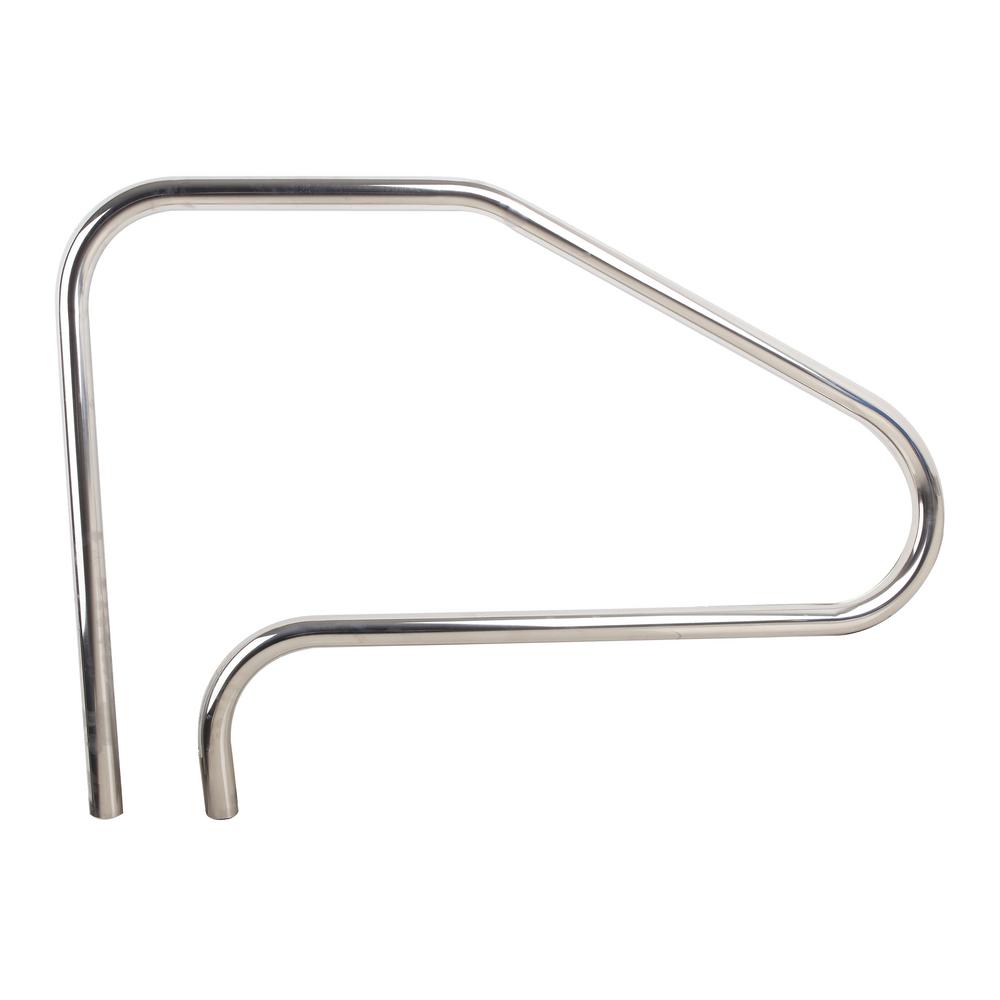 above ground pool step handrails
