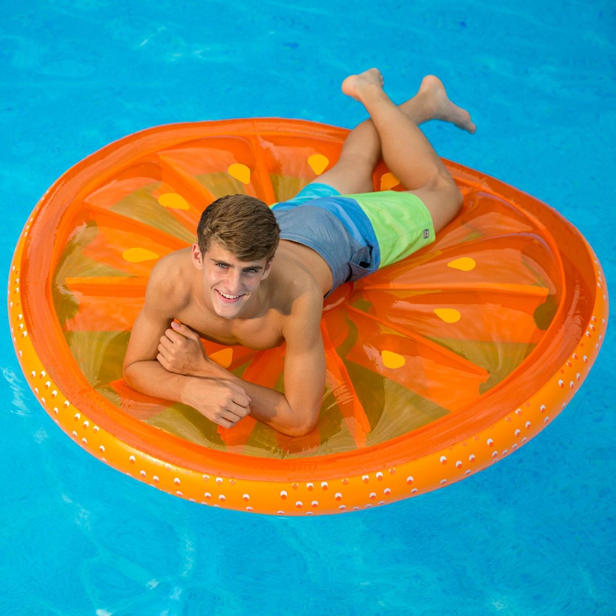 DISCONTINUED Citrus Orange Slice Pool Lounger