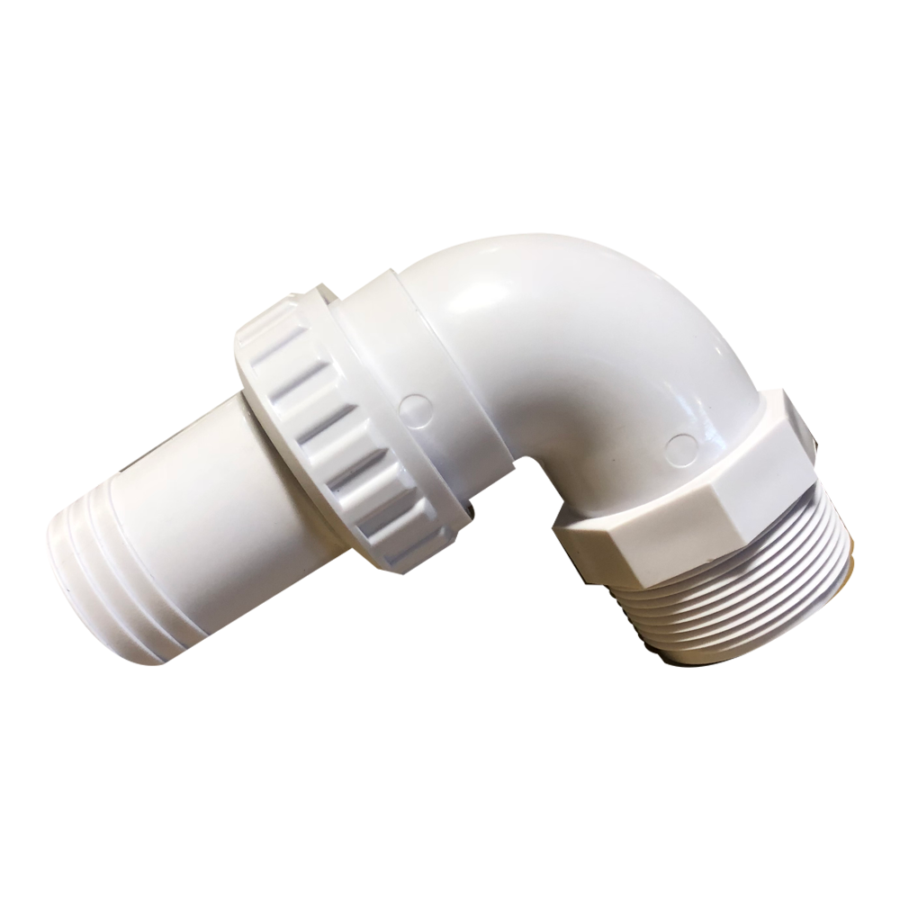 Coude 90 degrés ABS 1,5 pouce fileté/barré à connexion rapide