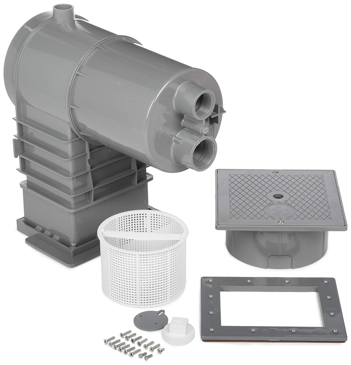 Hayward - SKIMEXSINGDGR - Écumoire de 1,5 pouce Auto-Skim avec montage extérieur (Gris foncé)