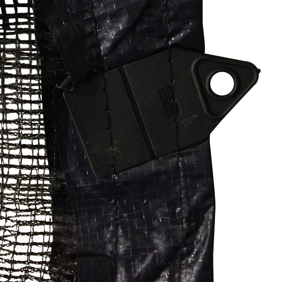 Filet de feuilles en maille ovale de 12 x 28 pieds avec ourlets