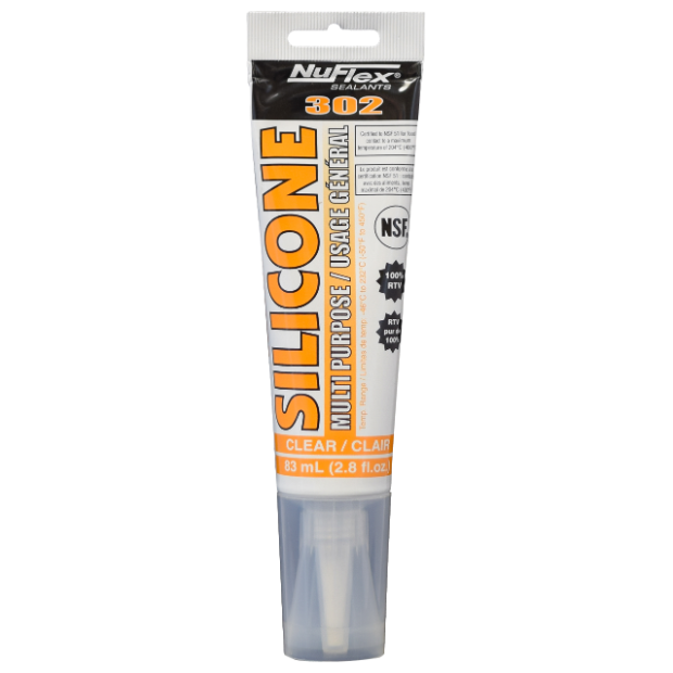 Silicone transparent Nuflex 302 (tube de 83 ml)