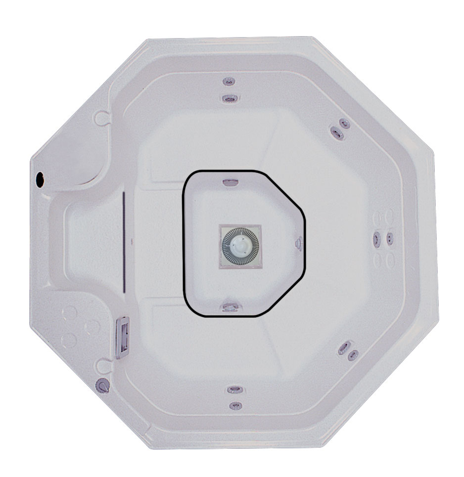 H-600C 6 Person Commercial Drop In Spa
