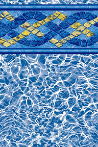 Toile accrochée très lourde Cypress ronde de 18 pieds pour piscine d'une hauteur de 52 pouces