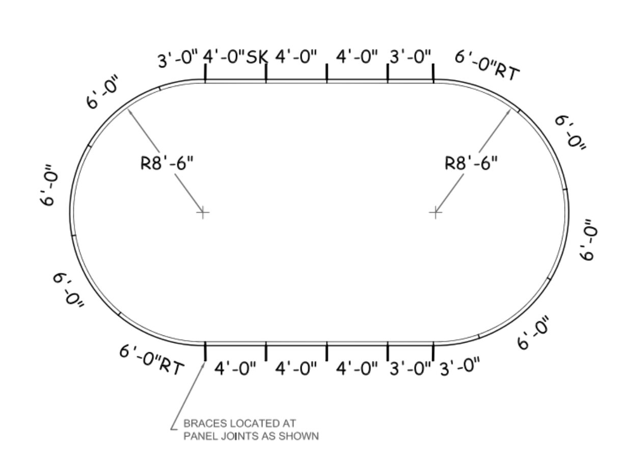 17 x 32 ft Oval Vinyl Lock In Winter Cover