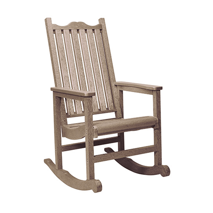 Porch Rocker Chair Beige Pool, Outdoor Wooden Rocking Chair Canada