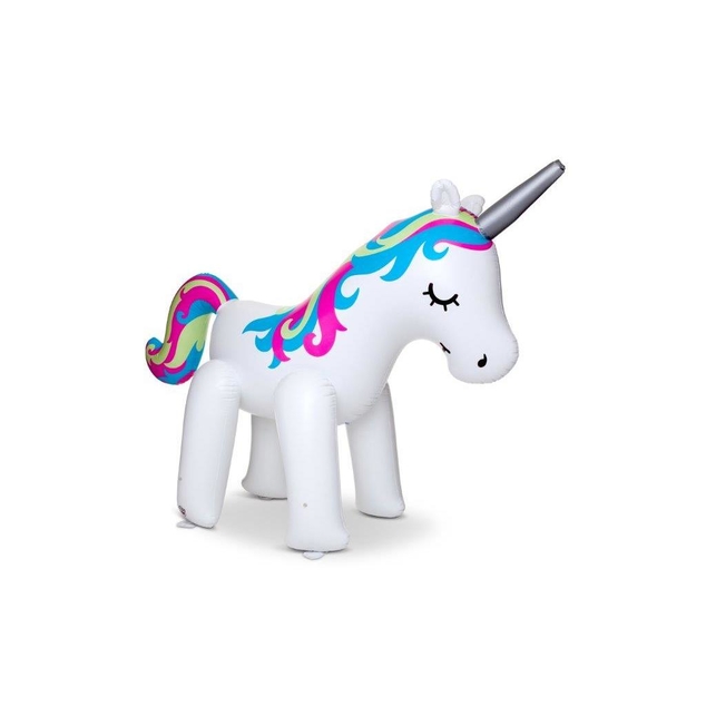 Ginormous Neon Unicorn Inflatable Lawn Sprinkler