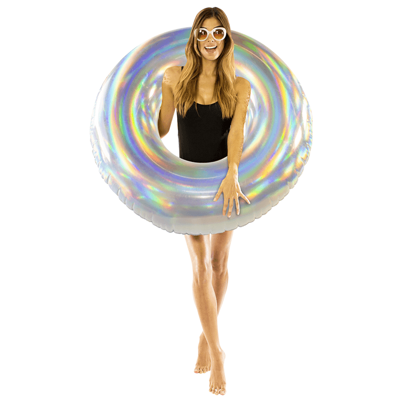 Pool Candy 42 Inch Holographic Inflatable Pool Tube