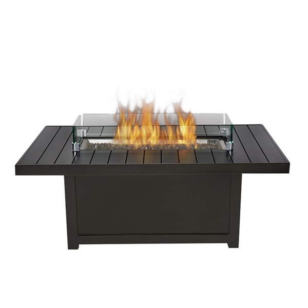 Pare-vent rectangulaire en verre pour foyer de 32 x 50 pouces