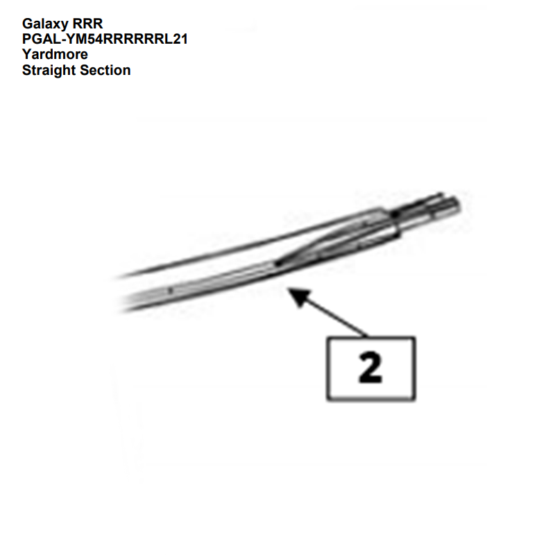 Rail inférieur (section ronde) - 1081533000000 (unique)