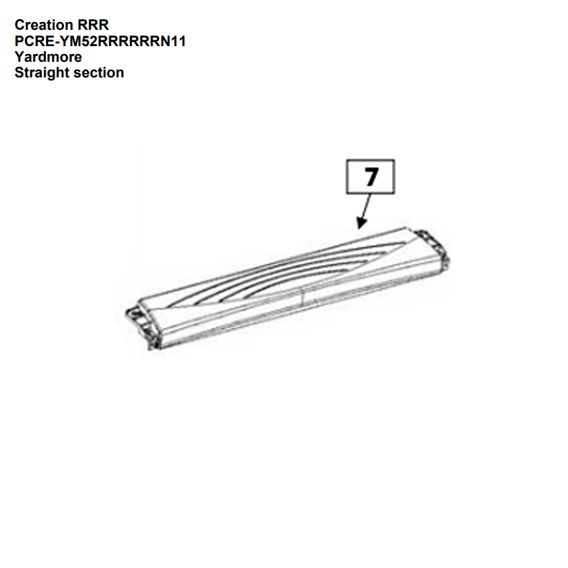 Rebord supérieur 10109360042 (section latérale droite) 42 pi