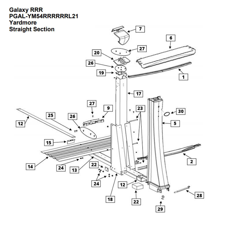 Trendium Pool Products 16663 - Joiner Plate Estiva/Prima/Alias/Aff Galv For Alias/Ara