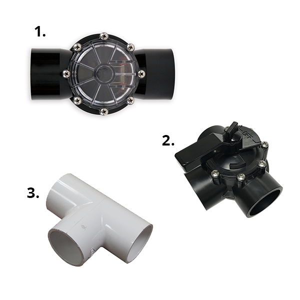 Ensemble de dérivation de chauffage standard de 1,5 pouce avec raccords à coller