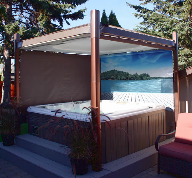Covana Oasis 93.5 Inch Mural Island Shade (Mocha Colour)