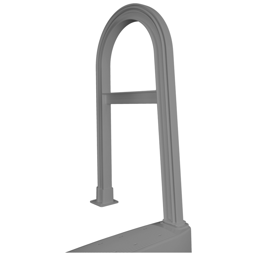 Échelle de terrasse pour piscine hors terre Snap Lock (gris)
